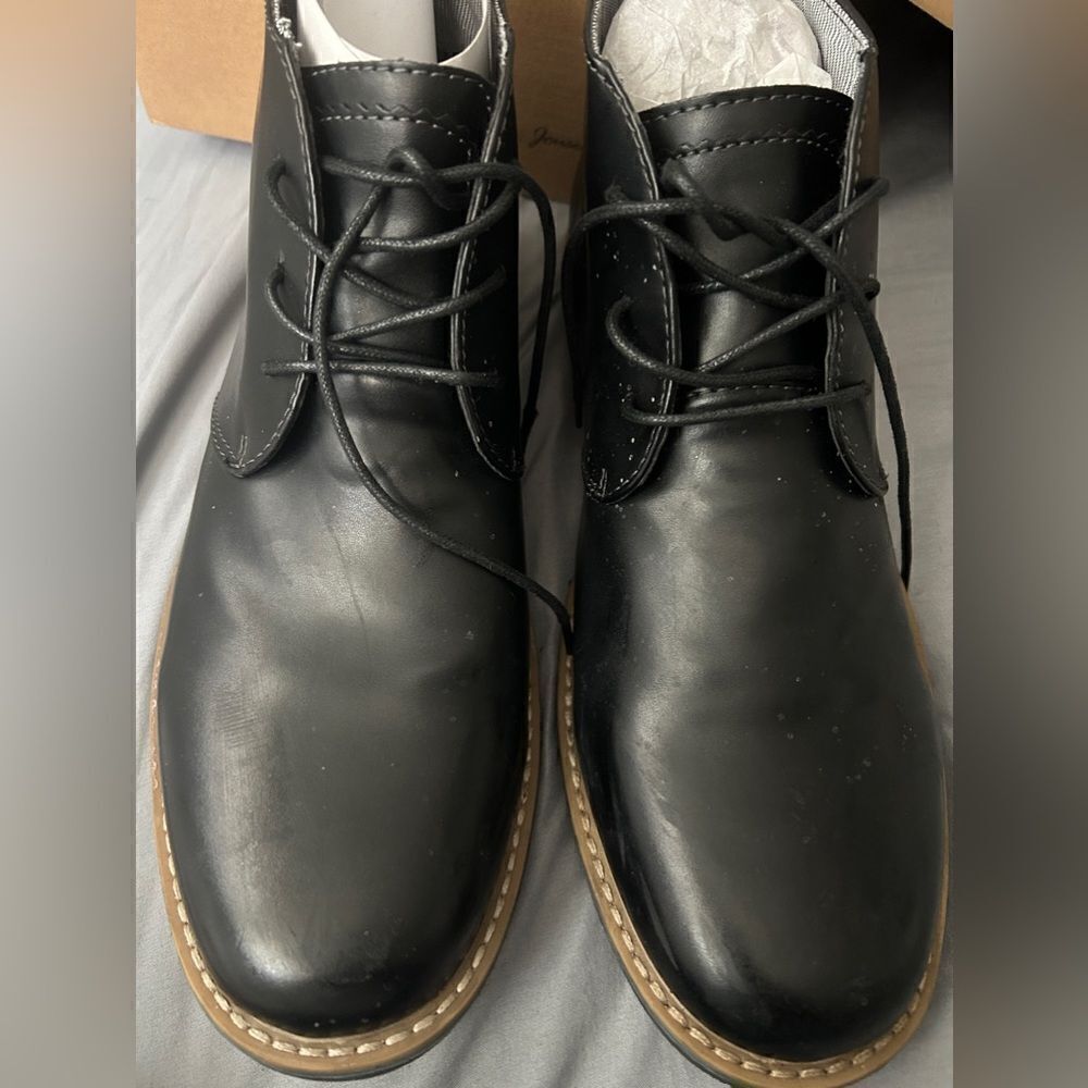 Jousen Milan Men's Chukka Oxford Ankle Boot in Black MY652 SZ 11.5